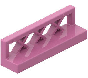 LEGO Dark Pink Fence 1 x 4 x 1 Lattice (3633)