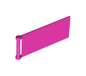 LEGO Dark Pink Flag 7 x 3 with Bar Handle (30292 / 72154)