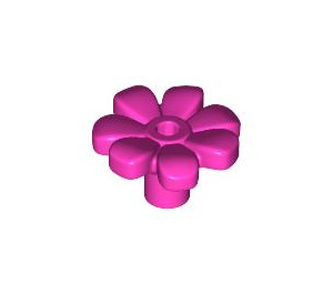 LEGO Dark Pink Flower with Squared Petals (with Reinforcement) (4367)