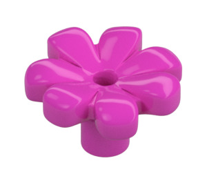 LEGO Rosa scuro Fiore con Squared Petali (senza rinforzo) (4367 / 32606)