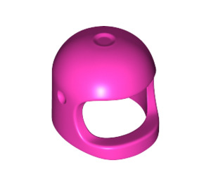 LEGO Dark Pink Helmet with Thick Chin Strap (50665)