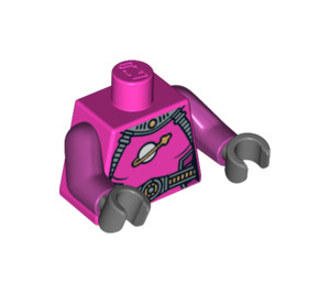 LEGO Dunkles Pink Intergalactic Mädchen Torso (973 / 88585)