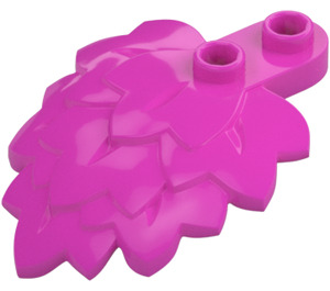 LEGO Dark Pink Leaf 1.3 x 4 x 5 Layered (5058)