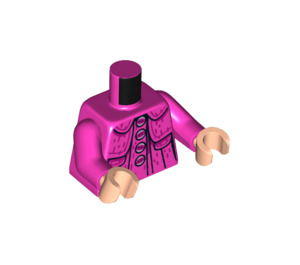 LEGO Dark Pink Luna Lovegood Minifig Torso (973 / 76382)