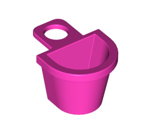 LEGO Dark Pink Minifig Container D-Basket (4523 / 5678)