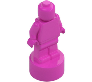 LEGO Mørk lyserød Minifig Statuette (53017 / 90398)