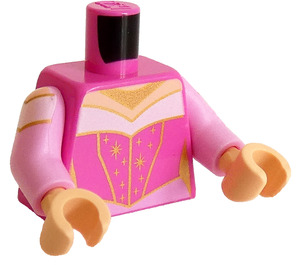 LEGO Dunkles Pink Minifigur Torso Aurora (973 / 76382)