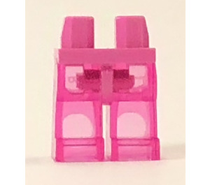 LEGO Donkerroze Minifigure Heupen met Transparant Dark Pink Poten (3815)