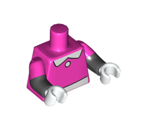 LEGO Dunkelpink Minnie Mouse Minifig Torso (973 / 16360)