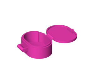 LEGO Dark Pink Oval Case with Handle (6203)