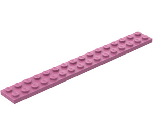 LEGO Dark Pink Plate 2 x 16 (4282)