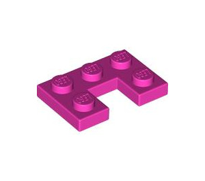 LEGO Dark Pink Plate 2 x 3 with Cut Out (73831)