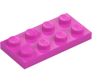 LEGO Dark Pink Plate 2 x 4 (3020)