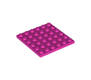 LEGO Dark Pink Plate 6 x 6 (3958)
