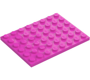 LEGO Mörkrosa Platta 6 x 8 (3036)