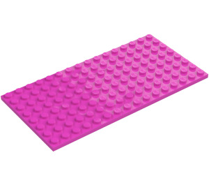 LEGO Dark Pink Plate 8 x 16 (92438)