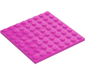 LEGO Dunkles Pink Platte 8 x 8 (41539 / 42534)