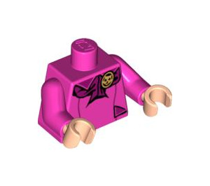 LEGO Mørk lyserød Professor Dolores Umbridge Torso (973 / 76382)