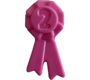 LEGO Dunkelpink Rosette Ribbon No. 2 (92355)