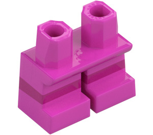 LEGO Ciemno różowy Krótkie nogi z Magenta Paski (16709 / 41879)