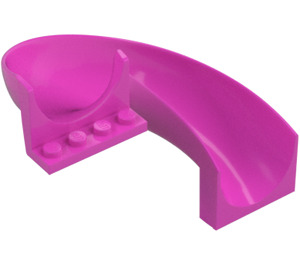 LEGO Dark Pink Slide 7 x 12 Curved 180 (11267) | Brick Owl - LEGO ...