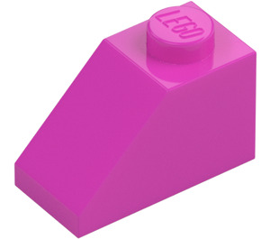 LEGO Dark Pink Slope 1 x 2 (45°) (3040 / 6270)