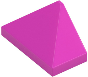 LEGO Dark Pink Slope 1 x 2 (45°) Triple with Inside Stud Holder (15571)