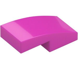 LEGO Dark Pink Slope 1 x 2 Curved (11477)