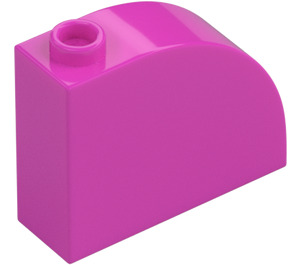 LEGO Dark Pink Slope 1 x 3 x 2 Curved (33243)