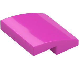 LEGO Dark Pink Slope 2 x 2 Curved (15068)