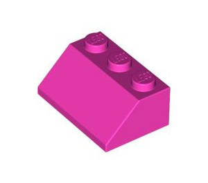 LEGO Donkerroze Helling 2 x 3 (45°) (3038)