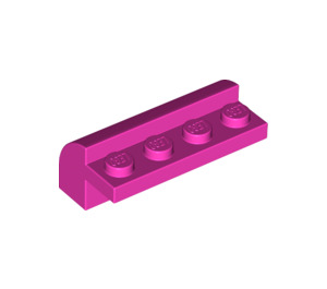 LEGO Rose foncé Pente 2 x 4 x 1.3 Incurvé (6081)