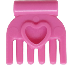 LEGO Rose Foncé Petit Comb avec Cœur