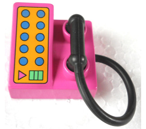 LEGO Dark Pink Telephone with Receiver (6489 / 82185)