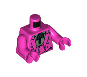 LEGO Dark Pink The Joker with Dark Pink Suit and Wide Grin Minifig Torso (973 / 76382)