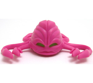 LEGO Dunkles Pink The Kraang mit Limette Grün Augen Deko (12608 / 13253)