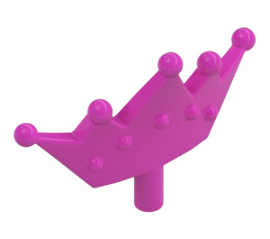 LEGO Dunkles Pink Tiara mit 5 Gerundet Punkte (29171 / 33322)