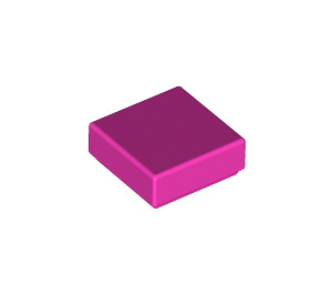 LEGO Dark Pink Tile 1 x 1 with Groove (3070 / 30039)