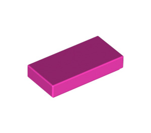 LEGO Dark Pink Tile 1 x 2 with Groove (3069 / 30070)
