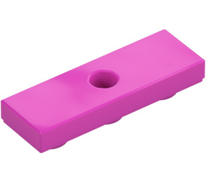 LEGO Dunkles Pink Fliese 1 x 3 Invers mit Loch (35459)