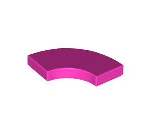 LEGO Dark Pink Tile 2 x 2 Curved Corner (27925)