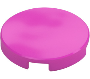 LEGO Dark Pink Tile 2 x 2 Round with Bottom Stud Holder (14769)