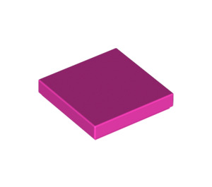 LEGO Dark Pink Tile 2 x 2 with Groove (3068 / 88409)