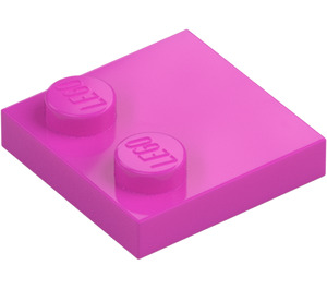 LEGO Dark Pink Tile 2 x 2 with Studs on Edge (33909)