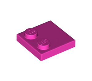 LEGO Dark Pink Tile 2 x 2 with Studs on Edge (33909)