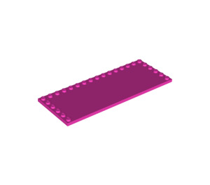 LEGO Dark Pink Tile 6 x 16 with Studs on 3 Edges (6205)