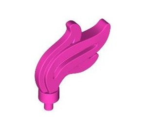LEGO Dark Pink Triple Feather Plume (Compact) (28661 / 64647)