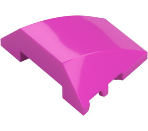 LEGO Dark Pink Wedge Curved 3 x 4 Triple (64225)