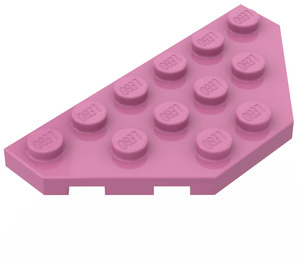 LEGO Rosa scuro Cuneo Piastra 3 x 6 con 45º Angoli (2419 / 43127)