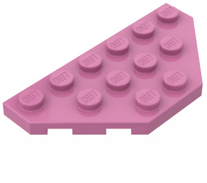 LEGO Donkerroze Wig Plaat 3 x 6 met 45º Hoeken (2419 / 43127)